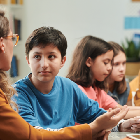 children in a classroom