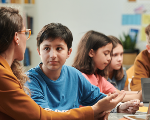 children in a classroom